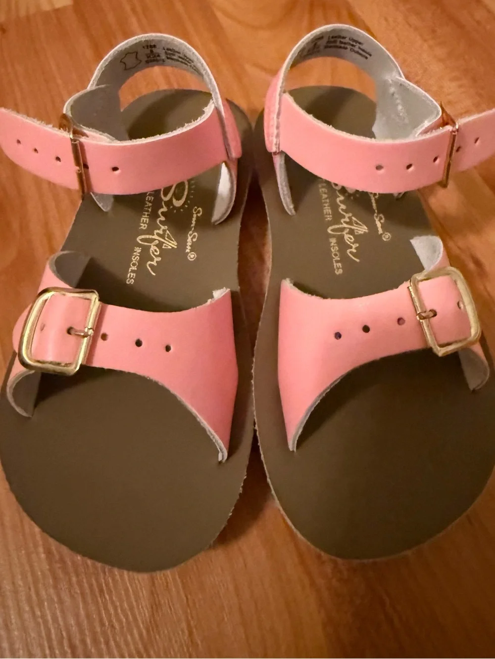 Kids Adjustable Pink Buckle Sandals